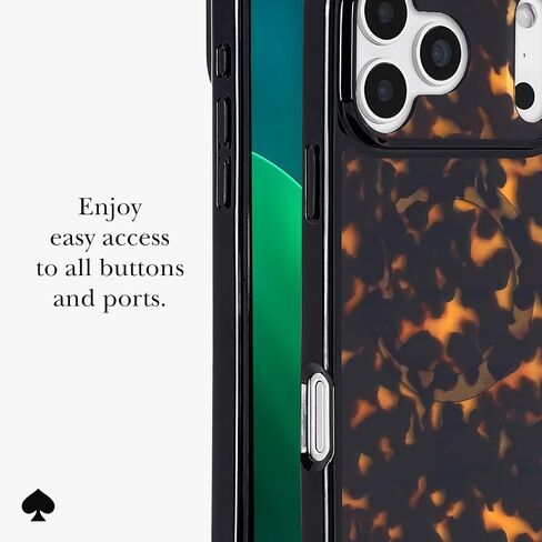 Kate Spade New York iPhone 17 Pro Max Case - متوافق مع Magsafe - Designer Phone Case - Flowerbed Blue Gems in Kuwait
