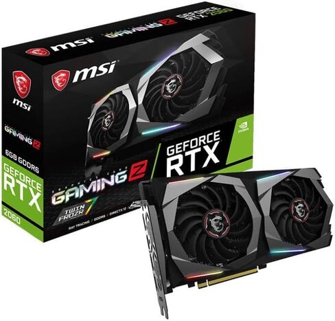 MSI GAMING GeForce RTX 2060 6GB GDRR6 192-bit HDMI/DP Ray Tracing Turing Architecture VR Ready Graphics Card (RTX 2060 GAMING Z 6G) (Renewed) in Saudi Arabia
