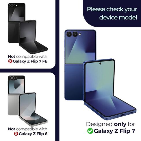 ArmorSuit 3 Pack for Samsung Galaxy Z Flip 7 Front Screen Protector Case Friendly MilitaryShield HD Clear Film - Made in the USA in Saudi Arabia