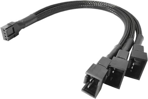4 Pin Y Splitter Cable 4 Pin Pwm Female to 3/4 Pin Motherboard Cpu Fan PC Case Fan Extension Adapter Cable Cable Cable Compter (1 to 4) in Saudi Arabia