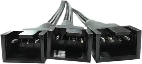 4 Pin Y Splitter Cable 4 Pin Pwm Female to 3/4 Pin Motherboard Cpu Fan PC Case Fan Extension Adapter Cable Cable Cable Compter (1 to 4) in Saudi Arabia