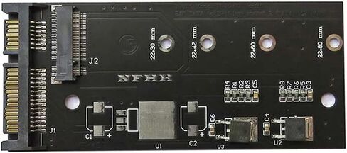 B+M Key SATA M.2 Ngff Ssd to Sata 3 Raiser Expansion Card Raiser M2 to SATA Adapter in Saudi Arabia