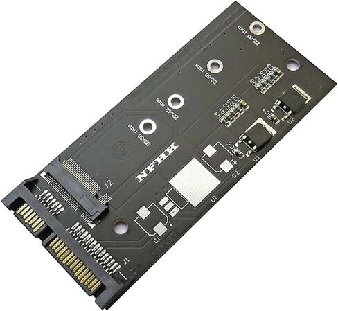 B+M Key SATA M.2 Ngff Ssd to Sata 3 Raiser Expansion Card Raiser M2 to SATA Adapter in Saudi Arabia