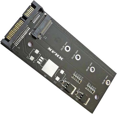 B+M Key SATA M.2 Ngff Ssd to Sata 3 Raiser Expansion Card Raiser M2 to SATA Adapter in Saudi Arabia