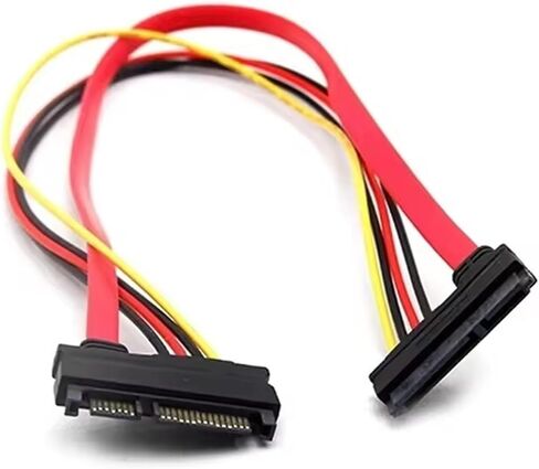 22pin sata ذكر إلى 7+15 دبوس أنثى SATA SATA موسع بيانات كابل تمديد الطاقة كابل 30 سم conterver in Saudi Arabia