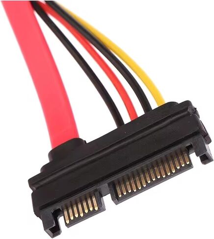 22pin sata ذكر إلى 7+15 دبوس أنثى SATA SATA موسع بيانات كابل تمديد الطاقة كابل 30 سم conterver in Saudi Arabia