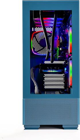 Skytech Gaming Azure Desktop PC ، Ryzen 7 7700 3.8 GHz (5.3GHz Turbo) ، AMD RX 9060 XT 8GB ، 1TB Gen4 NVME SSD ، 32GB DDR5 RAM 5200 RGB ، 650W GOLD PSU ، 360MM ARGB AIO ، WI-FI ، WIN 11 in Saudi Arabia