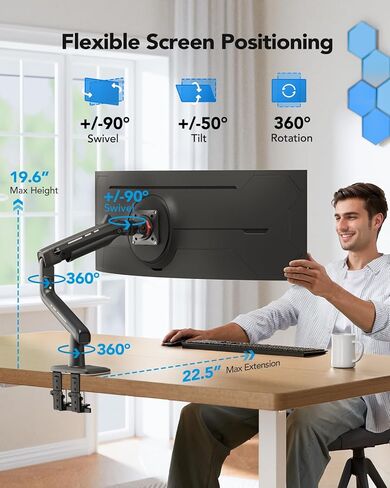 Huanuo Single Monitor Mount 1 in Kuwait