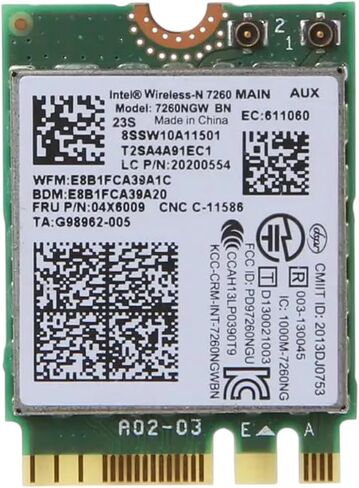 NGFF M.2Network Card 7260NGW FRU MultiFunctional FRU 04W3830 04X6009 04X6086 بطاقة شبكة لـ Lenove ThinkPad T440 in Kuwait