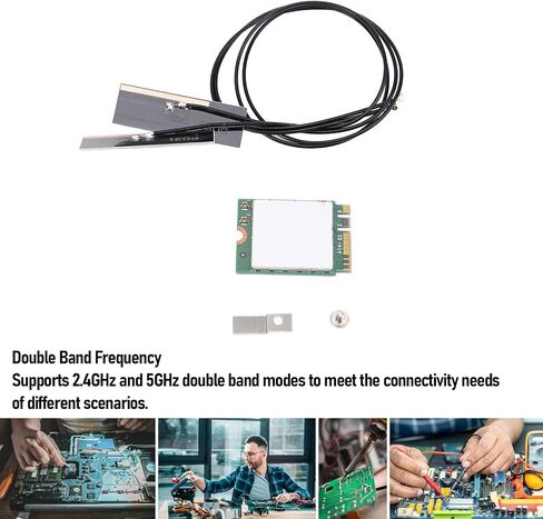 Zopsc 8265NGW WiFi Card AC 1200Mbps Dual Band 2.4GHz 5GHz M.2 Interface Wireless Card with BT 4.2 for 7 8 10 (External Antennae) in Saudi Arabia