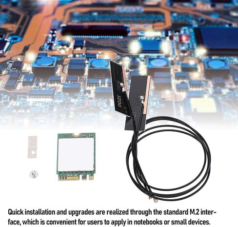 Zopsc 8265NGW WiFi Card AC 1200Mbps Dual Band 2.4GHz 5GHz M.2 Interface Wireless Card with BT 4.2 for 7 8 10 (External Antennae) in Saudi Arabia