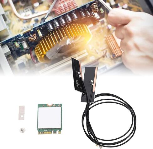 Zopsc 8265NGW WiFi Card AC 1200Mbps Dual Band 2.4GHz 5GHz M.2 Interface Wireless Card with BT 4.2 for 7 8 10 (External Antennae) in Saudi Arabia