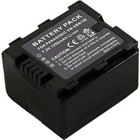 بطارية متوافقة مع VW-VBN130 لـ VW-VBN130 VBN130K VBN260K VBN390 Digital Camcorder (1x بطارية+شاحن AC/DC واحد) in Saudi Arabia