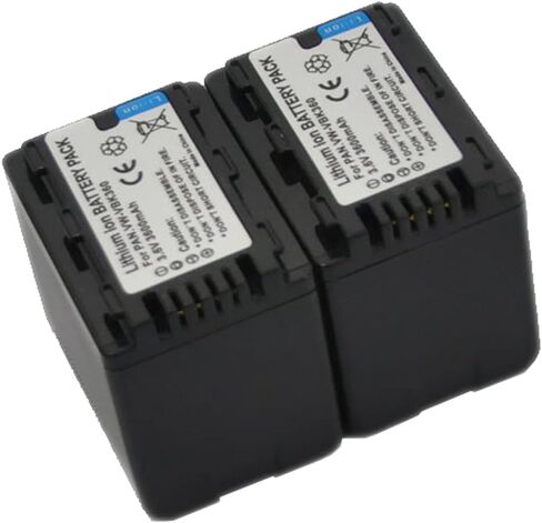 Compatible VW-VBK360 Battery for VW-VBK180 VBK180K VBK360K VBL090 VBL360 Digital Video Camcorder (2X Battery+Charger USB Dual) in Saudi Arabia
