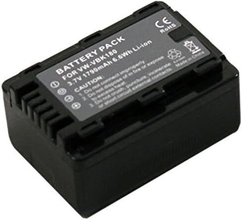 Compatible VW-VBK180 Battery for VW-VBK180K VBK360 VBK360K VBL090 VBL360 Digital Video Camcorder (1x Battery+Charger AC/DC Single) in Saudi Arabia