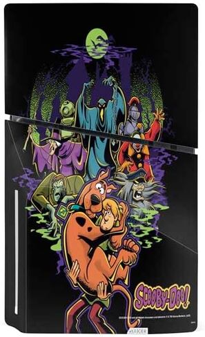 Skinit Decal Gaming Skin Compatible with PS5 Slim Disk Bundle - Officially Licensed Scooby Doo Daphne Design in Saudi Arabia