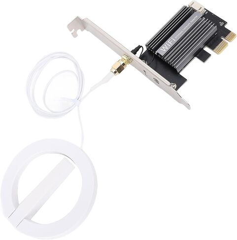 بطاقة شبكة WiFi VBESTLIFE PCIE ، WIFI 6E ، 2.4/5/6 جيجا هرتز TRI Band Wireless Card ، Bluetooth 5.2 ، هوائي مكسب عالي ، يدعم للفوز 10/11 ، لـ Linux (هوائي 8DB) in Kuwait