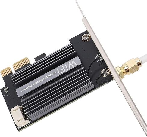بطاقة شبكة WiFi VBESTLIFE PCIE ، WIFI 6E ، 2.4/5/6 جيجا هرتز TRI Band Wireless Card ، Bluetooth 5.2 ، هوائي مكسب عالي ، يدعم للفوز 10/11 ، لـ Linux (هوائي 8DB) in Kuwait
