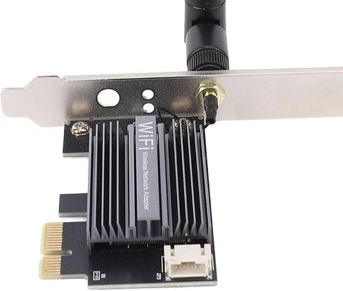 VBESTLIFE PCIe WiFi Card, WiFi 6E, 2.4/5/6Ghz Tri Band Wireless Network Card, Bluetooth 5.2, High Gain Antenna, Supports for Wins 10/11, for Linux (8DB Antenna) in Kuwait