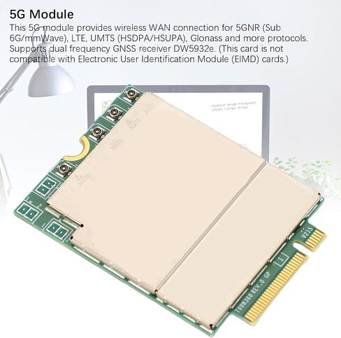 Zopsc 5G Module Wireless WAN Card Laptop 5G Network PCIe M.2 WWAN Card with DW5932e for Latitude 5350 5450 5550 7030 7350 7450 7650 9450 3490 3590 3591 in Saudi Arabia