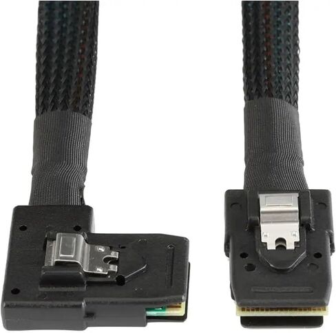 0.8M داخلي M1NI S/AS 36-Pin 8087 إلى BEND اليمين اليمين 90 درجة SFF-8087 CORD M1NI S/كأسلاك كمبيوتر القرص الصلب الحبل (يمين) in Saudi Arabia