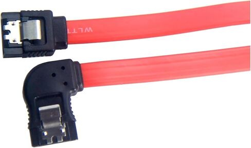 30cm SATA III Cables 6Gbps S Left Side Angle with Locking Latch Cable in Saudi Arabia