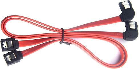 30cm SATA III Cables 6Gbps S Left Side Angle with Locking Latch Cable in Saudi Arabia