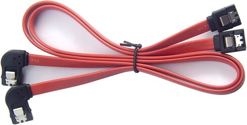 30cm SATA III Cables 6Gbps S Left Side Angle with Locking Latch Cable in Saudi Arabia