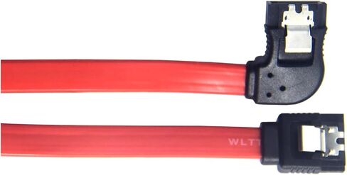 30cm SATA III Cables 6Gbps S Left Side Angle with Locking Latch Cable in Saudi Arabia