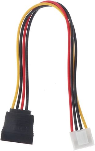 4 دبوس إلى SATA 2 Serial HDD محول محول الكابل الصلبة موصل الذكور إلى الإناث SATA تمديد الحبل Y (ب) in Saudi Arabia
