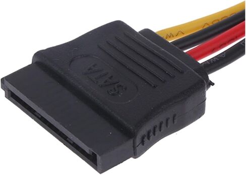 4 دبوس إلى SATA 2 Serial HDD محول محول الكابل الصلبة موصل الذكور إلى الإناث SATA تمديد الحبل Y (ب) in Saudi Arabia