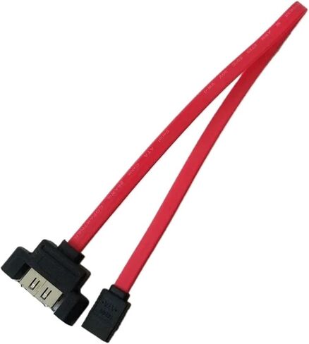SATA Male Adapter to ESATA Female Connector Data Extension Cable Can Be Fixed Mounting Wire Red 40CM in Saudi Arabia