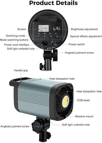 املأ الضوء 100W LED LED الإضاءة الإضاءة التصوير الفوتوغرافي مجموعة الصور الفوتوغرافية والفيديو الإضاءة لتسجيل الفيديو التصوير الفوتوغرافي in Kuwait