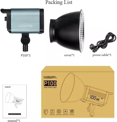 املأ الضوء 100W LED LED الإضاءة الإضاءة التصوير الفوتوغرافي مجموعة الصور الفوتوغرافية والفيديو الإضاءة لتسجيل الفيديو التصوير الفوتوغرافي in Kuwait