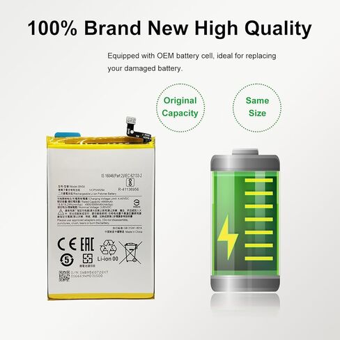 New Upgraded BN56 Replacement Battery Compatible with Redmi 9A / Redmi 9C / Poco M2 Pro with Repair Toolkit in Saudi Arabia