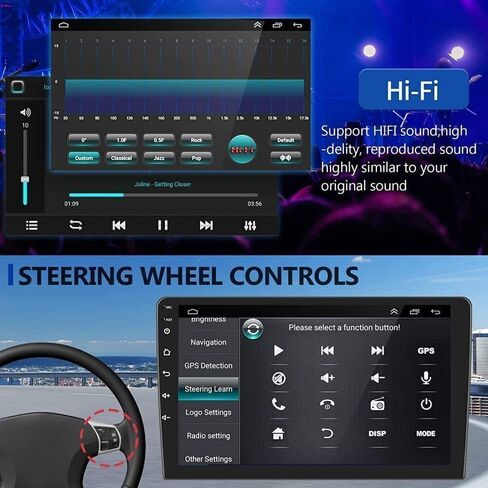 Android 13.0 Double DIN Car Stereo Player لـ Toyot-A Sienna 2011-2014 9 Inch HD Screen Screen Audio Receiver مع وحدة GPS Mavigation Bluetooth تدعم كاميرا النسخ الاحتياطي (2G+32G) in Saudi Arabia