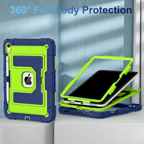 Wesorol Case for iPad A16 11th 11 بوصة (2025) iPad 10th Generation 10.9 بوصة (2022) ، الأطفال I Pad A16 Case Grady Grading Cases مع حزام كتف حامل القلم الرصاص ، الأخضر البحري in Kuwait