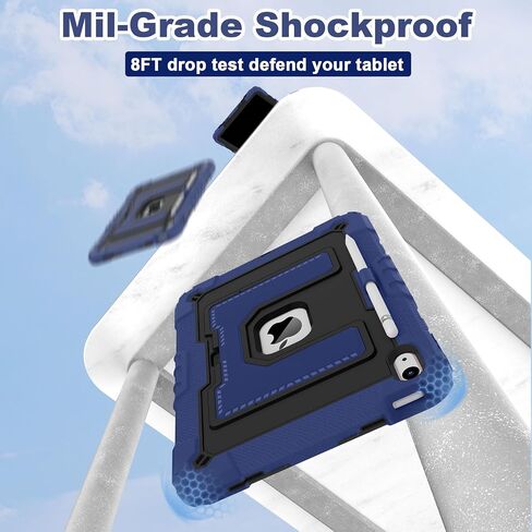 Wesorol Case for iPad A16 11th 11 بوصة (2025) iPad 10th Generation 10.9 بوصة (2022) ، الأطفال I Pad A16 Case Grady Grading Cases مع حزام كتف حامل القلم الرصاص ، الأخضر البحري in Kuwait