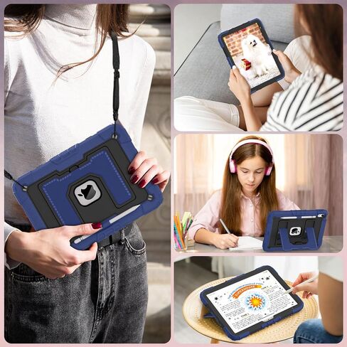 Wesorol Case for iPad A16 11th 11 بوصة (2025) iPad 10th Generation 10.9 بوصة (2022) ، الأطفال I Pad A16 Case Grady Grading Cases مع حزام كتف حامل القلم الرصاص ، الأخضر البحري in Kuwait