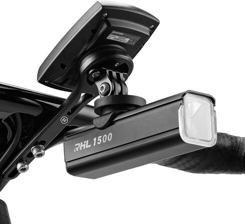 ROCKBROS Aluminum Bike Computer Mount Integrated Molding Cycling Computer Mount for Aero Integrated Handlebar Road Bikes Compatible with Garmin, Wahoo, Bryton, Sports Camera Bike Light Attachment in Saudi Arabia