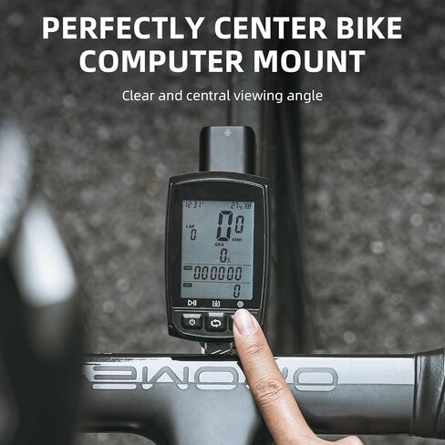 ROCKBROS Aluminum Bike Computer Mount Integrated Molding Cycling Computer Mount for Aero Integrated Handlebar Road Bikes Compatible with Garmin, Wahoo, Bryton, Sports Camera Bike Light Attachment in Saudi Arabia