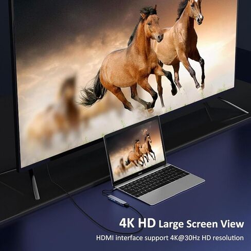 USB C Hub 7 in 1 Station for Macbook Pro/Air ، محول محول USB-C متعدد الأطوار مع 4K HDMI ، PD ، USB 3.0 ، قارئ بطاقة SD/TF لأجهزة الكمبيوتر المحمولة MacBook Pro/Air ، الكمبيوتر الشخصي ، iPad ، iPhone 15/16 وأكثر in Kuwait