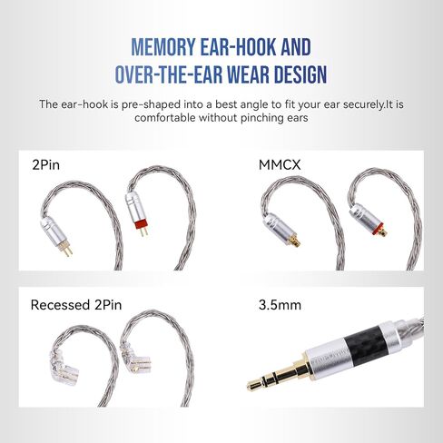 Linsoul THIEAUDIO Hype 4 2DD+4BA in Ear Monitor (Black) + Tripowin Zonie 2m IEM Cable(2Pin, Grey) in Saudi Arabia