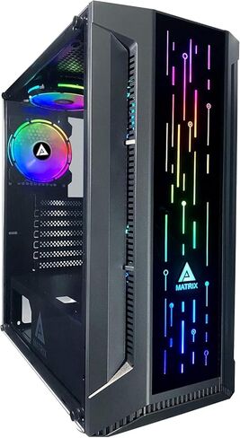 سطح مكتب كمبيوتر ألعاب مع بطاقة رسومات Geforce RTX 4060 ، Ryzen 7 4.6 GHz Max Turbo ، 32GB RAM DDR4 3200MHz ، 512GB SSD NVME ، Windows 11 PRO-PC عالية الأداء من عشاق الألعاب لعشاق الألعاب in Kuwait
