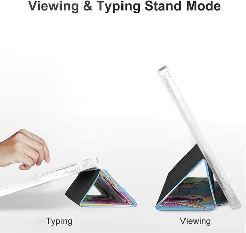 يونيكورم على حالة قوس قزح الديناصورات مع حامل القلم رفيع الخفيف الوزن المتوافق مع iPad mini 4/5/6 mini4/5 （7.9in） in Kuwait