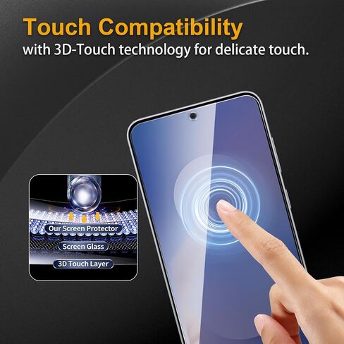 3 حزمة شاشة خصوصية حزمة ل Samsung Galaxy S25 Fe ، ومكافحة الزجاج المضاد للتجسس 9H صلابة ، واقي أسود مضاد للتجس in Saudi Arabia