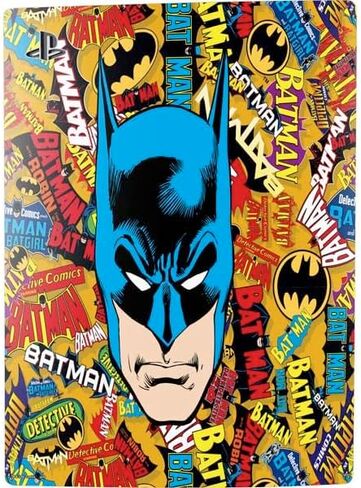 Skinit Decal Gaming Skin Compatible with PS5 Bundle - Officially Licensed DC Comics Batman Characters Action Poses Print Design in Saudi Arabia