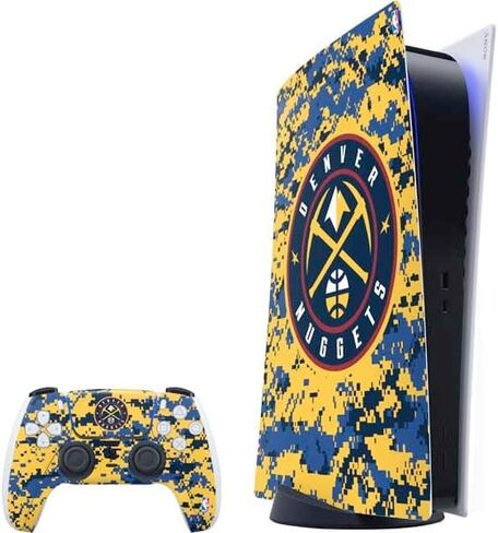 Skinit Skinit Gaming Gaming Skin متوافق مع حزمة PS5 - أبطال الدوري الاميركي للمحترفين المرخص رسميًا 2023: تصميم دنفر ناجتس in Kuwait