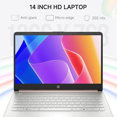 HP 2025 14 بوصة من طلاب الكمبيوتر المحمول ، Intel N150 ، PC COPILOT AI ، ذاكرة وصول عشوائي 16 جيجابايت ، تخزين 384 جيجابايت (128GB UFS+256GB MSD) ، 1 سنة Office 365 ، WiFi 6 ، Light Light ، Portable ، Windows 11 Pro ، Accessories in Saudi Arabia