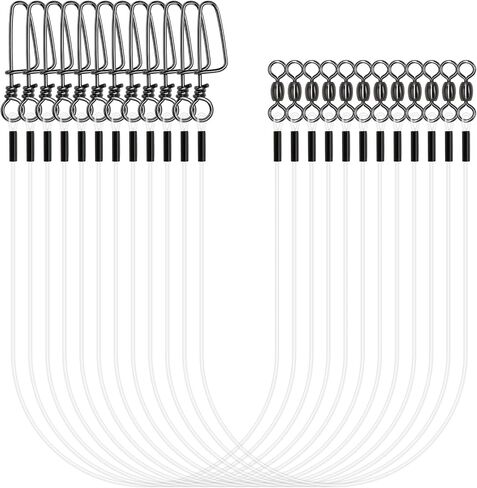 YOTO Fluorocarbon Wire Leader for Fishing - 100% Invisible & Strong Leader for Bass, Trout, Pike, and Walleye – 20lb to 80lb Test, Fishing Leader for Freshwater & Saltwater in Saudi Arabia